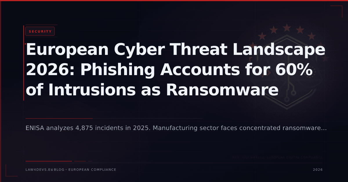 European Cyber Threat Landscape 2026: Phishing Accounts for 60% of Intrusions as Ransomware Evolves